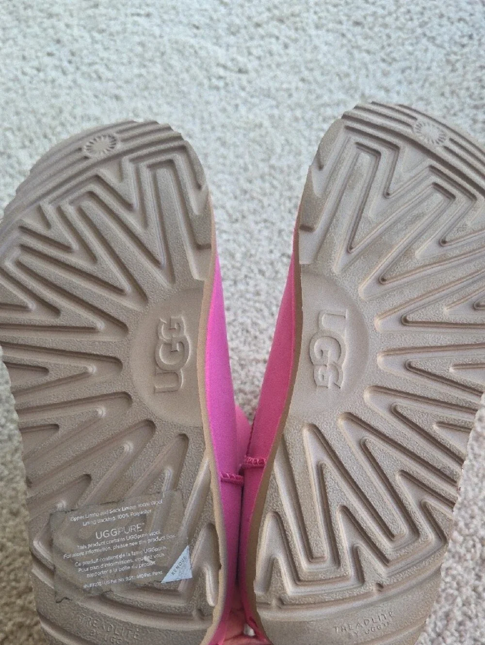 UGG Hot Pink Short Shearling Boots